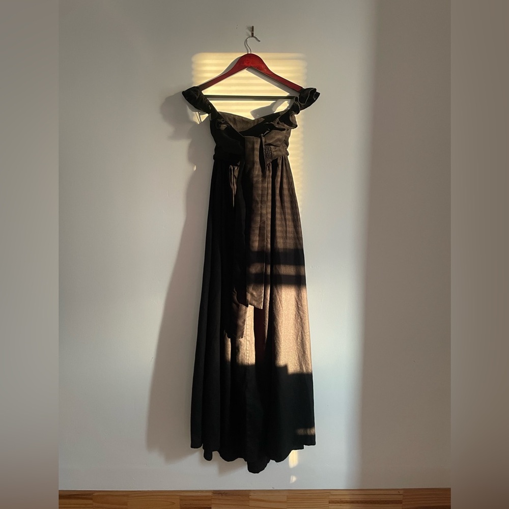 Reformation Black Linen Vecchio Maxi Dress - Picture 12 of 13
